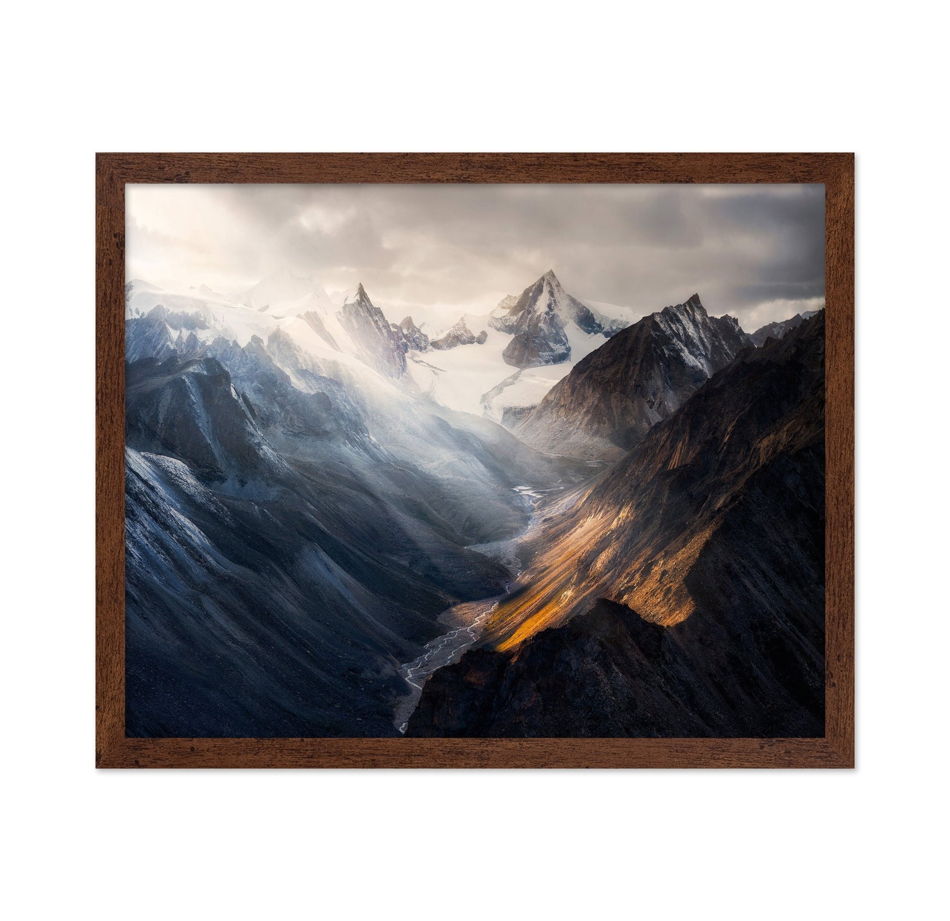 Sunlit Glacier Valley