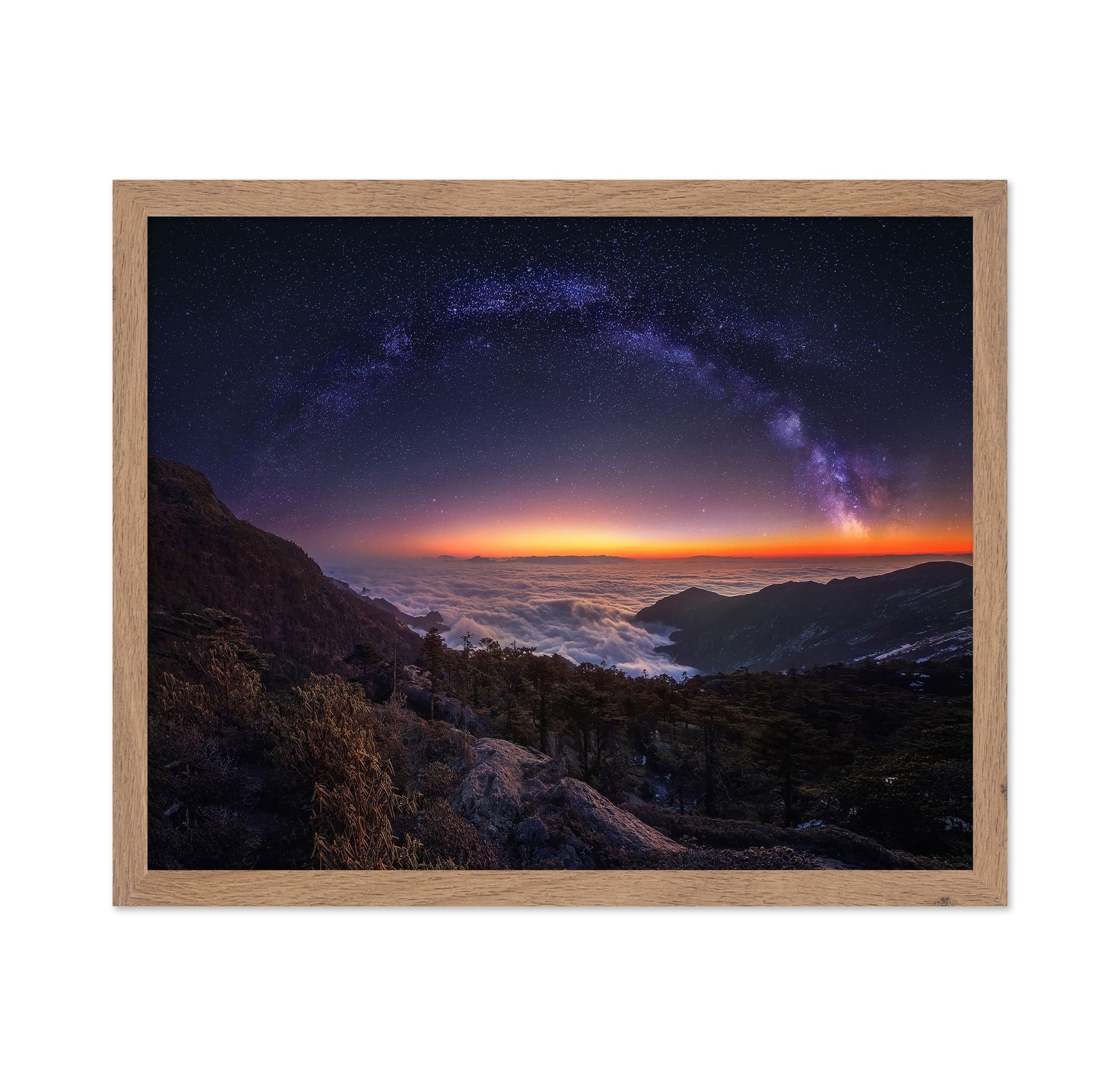 Milky Way Lake Peaks No1