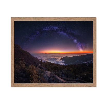 Milky Way Lake Peaks No1