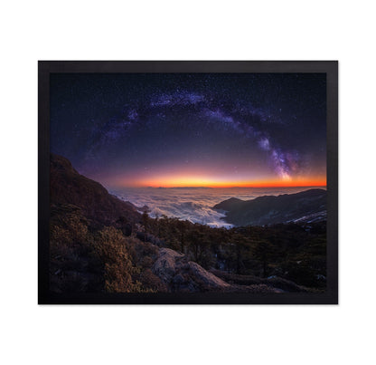 Milky Way Lake Peaks No1