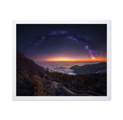 Milky Way Lake Peaks No1