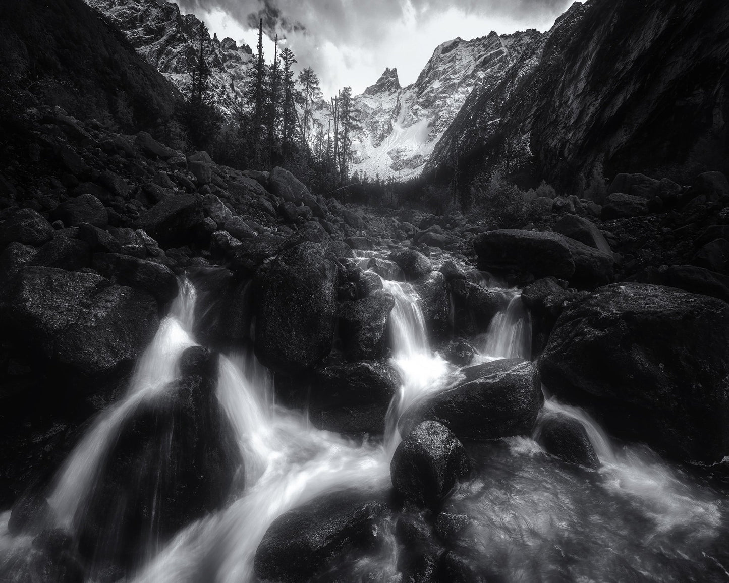 Alpine Stream Falls