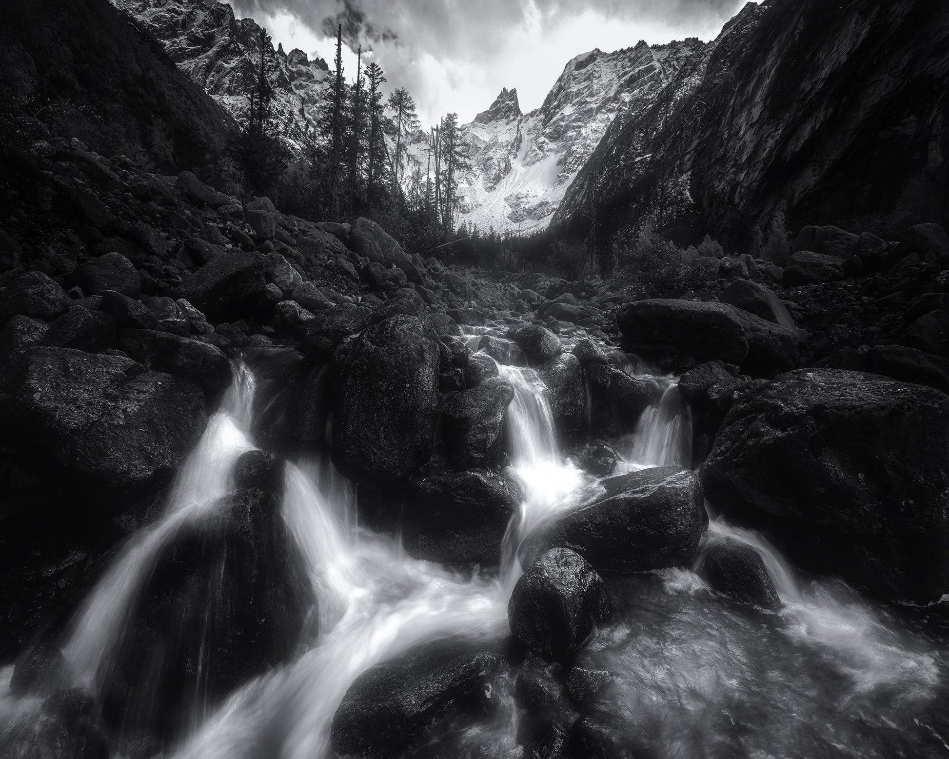 Alpine Stream Falls