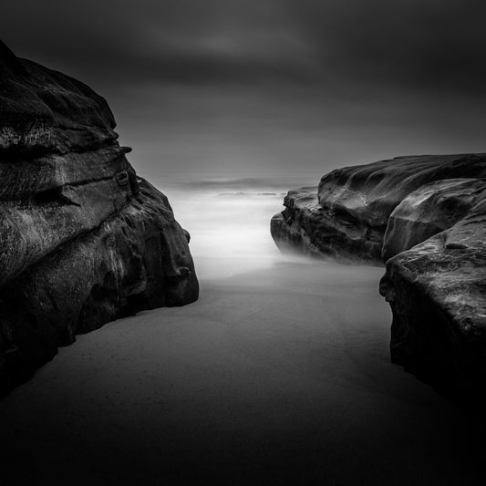 Foggy Coastal Rocks