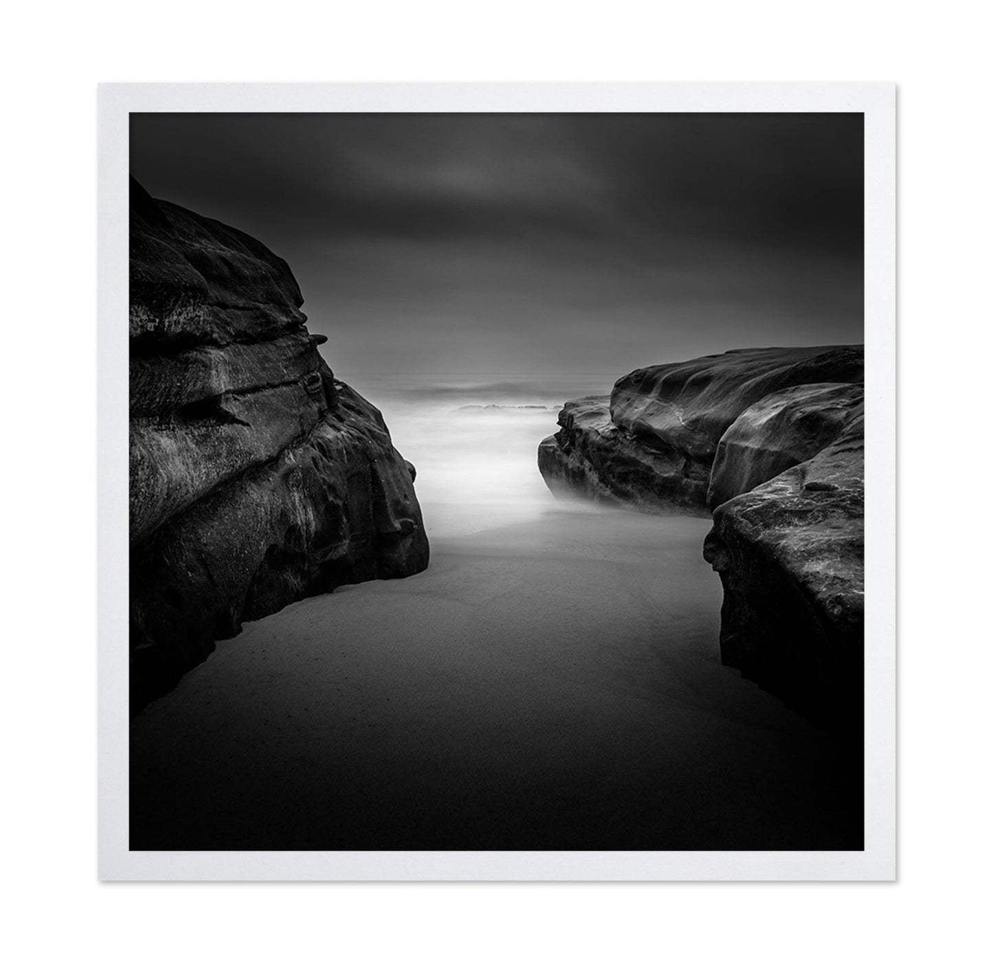 Foggy Coastal Rocks