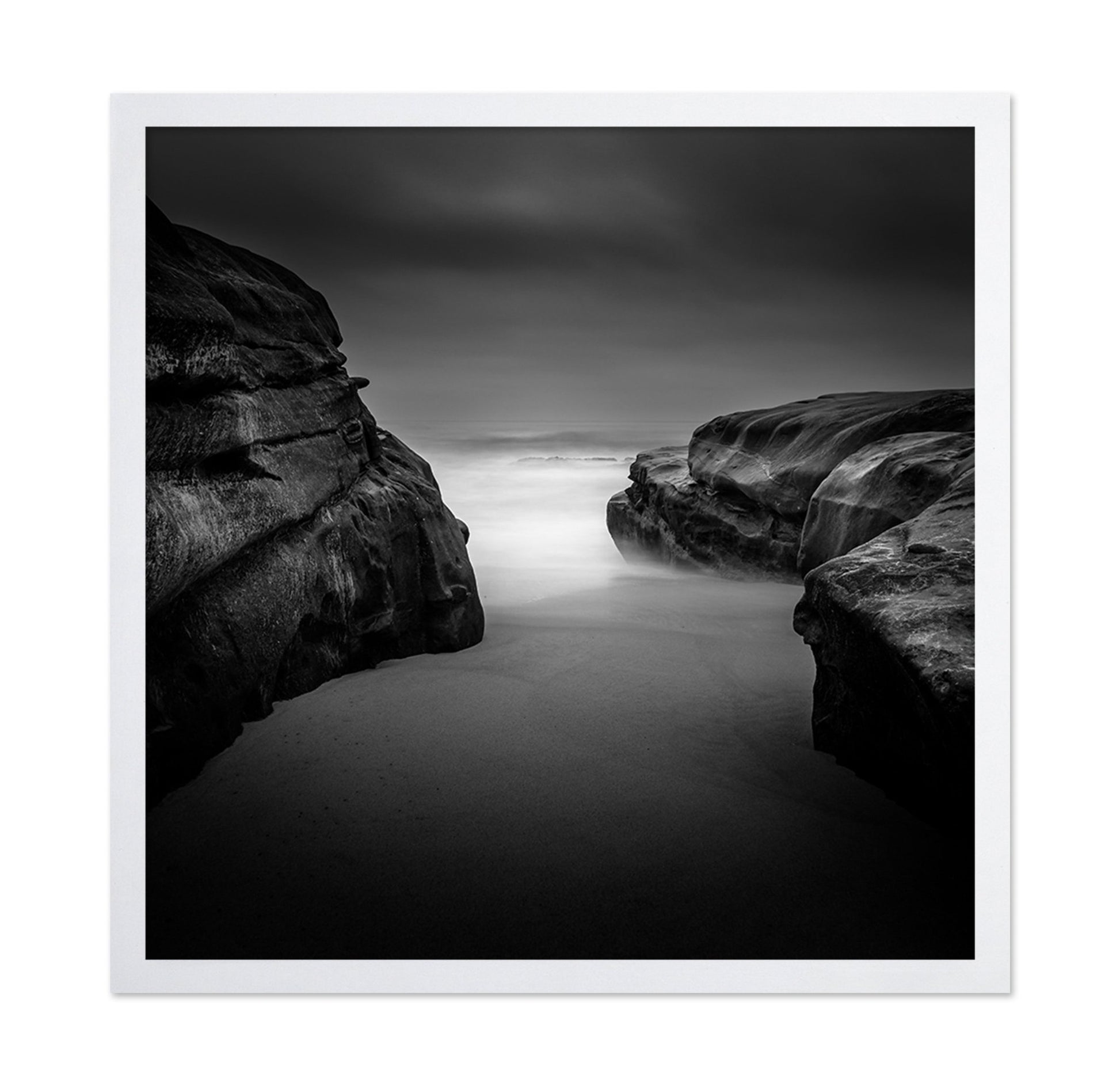 Foggy Coastal Rocks