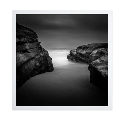 Foggy Coastal Rocks