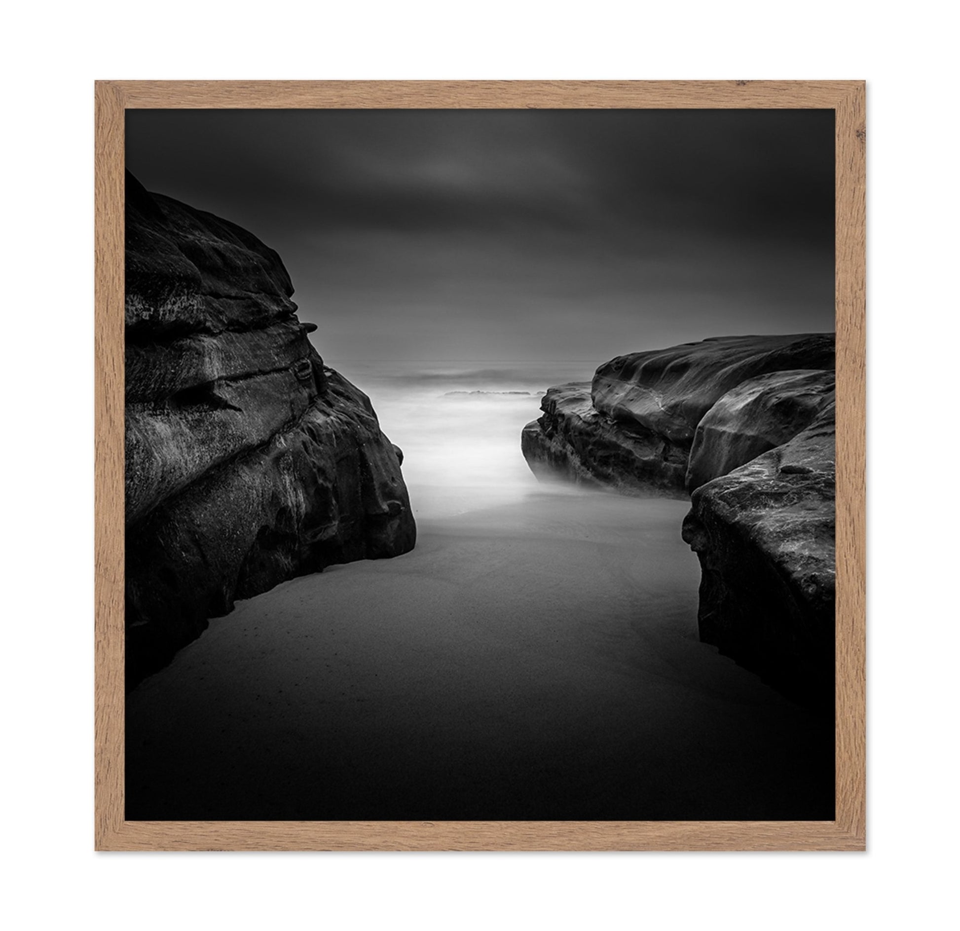 Foggy Coastal Rocks