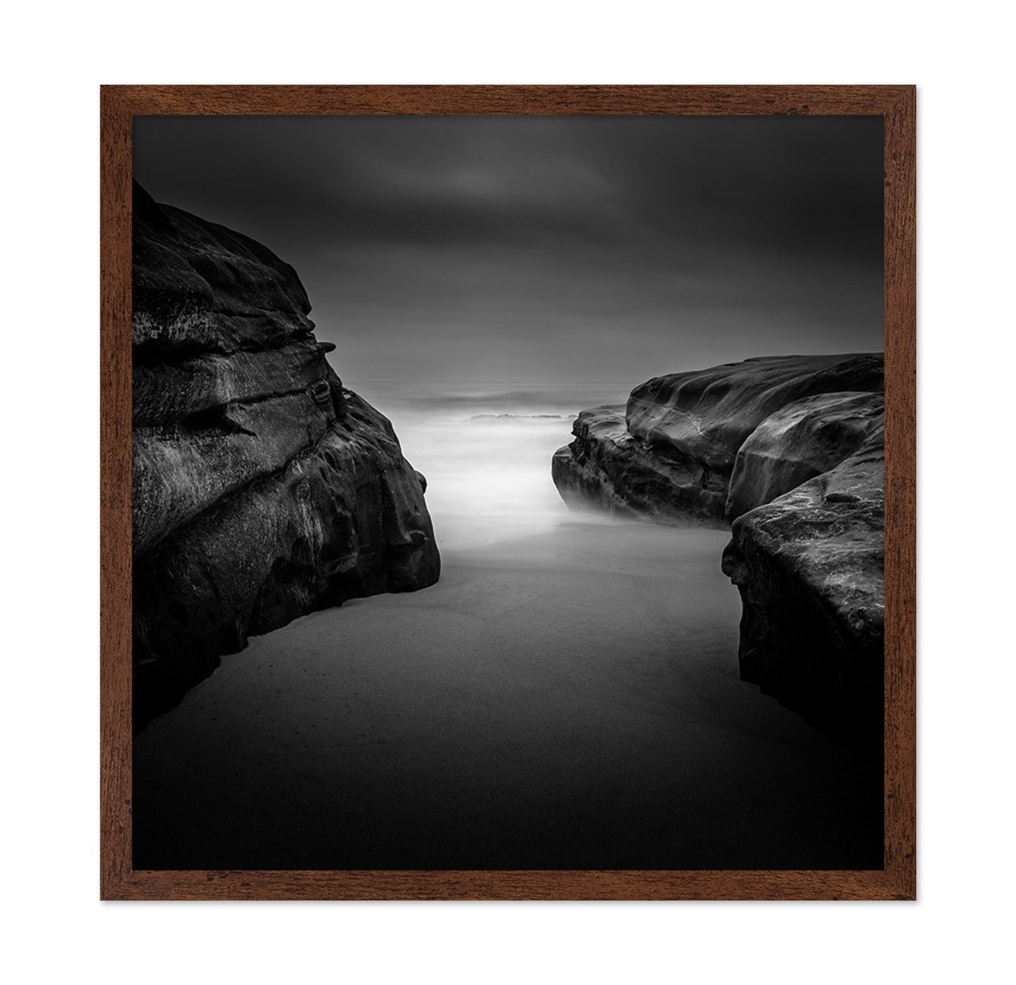 Foggy Coastal Rocks