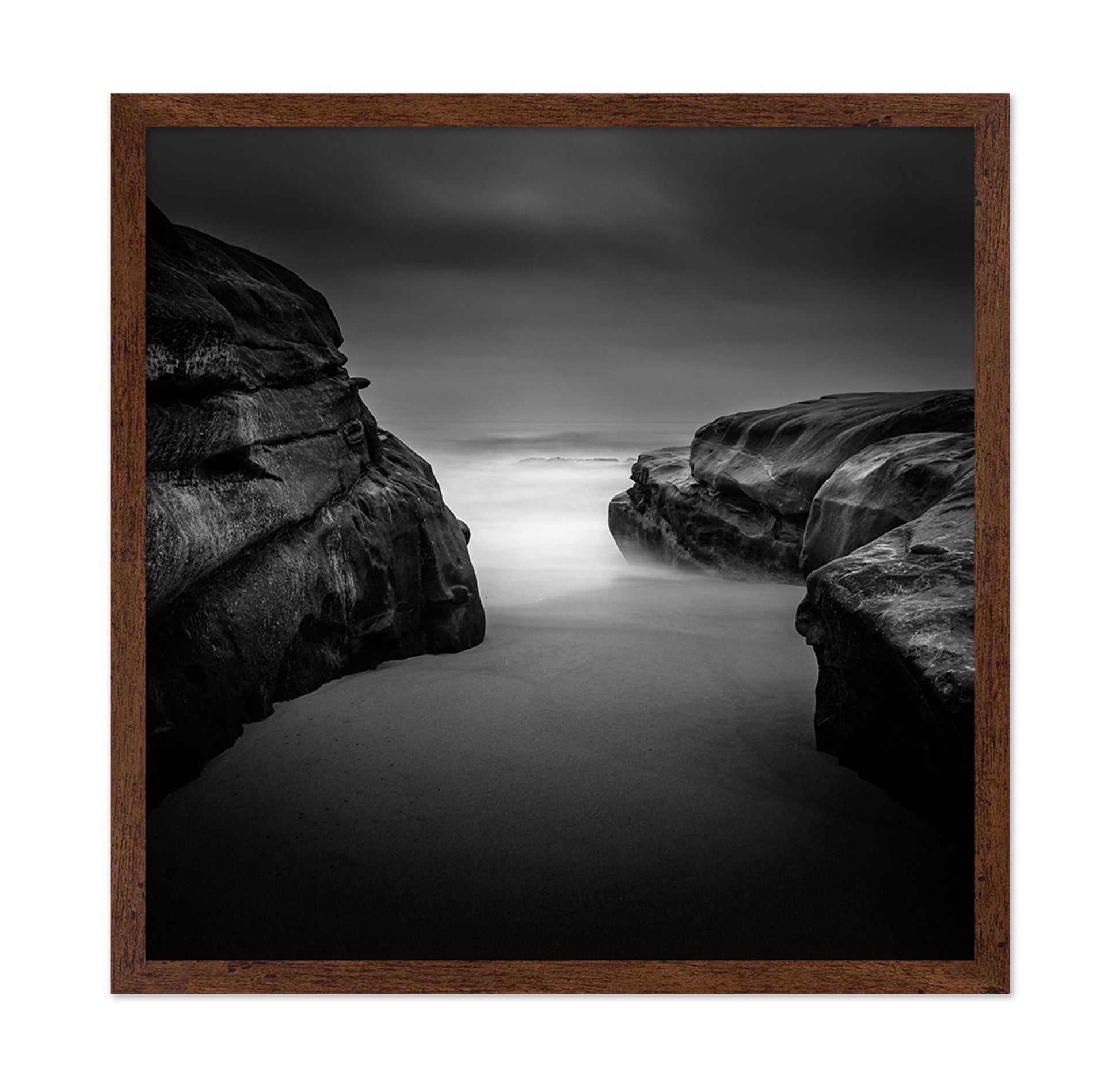Foggy Coastal Rocks
