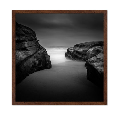 Foggy Coastal Rocks