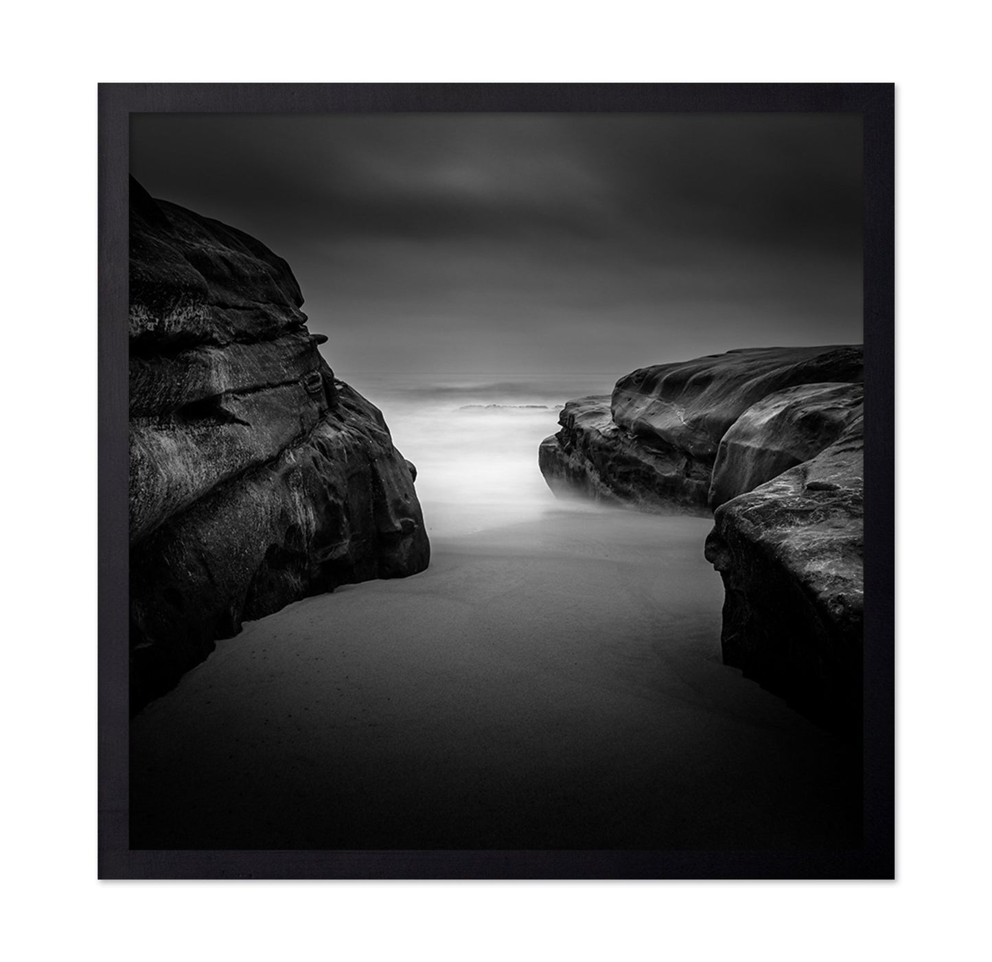 Foggy Coastal Rocks