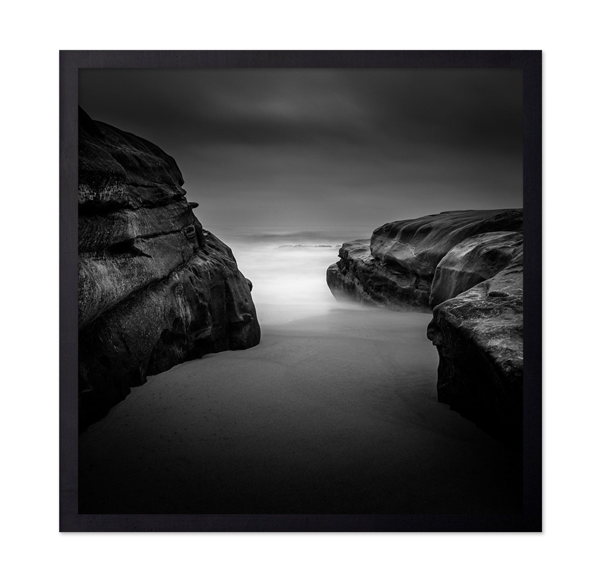 Foggy Coastal Rocks