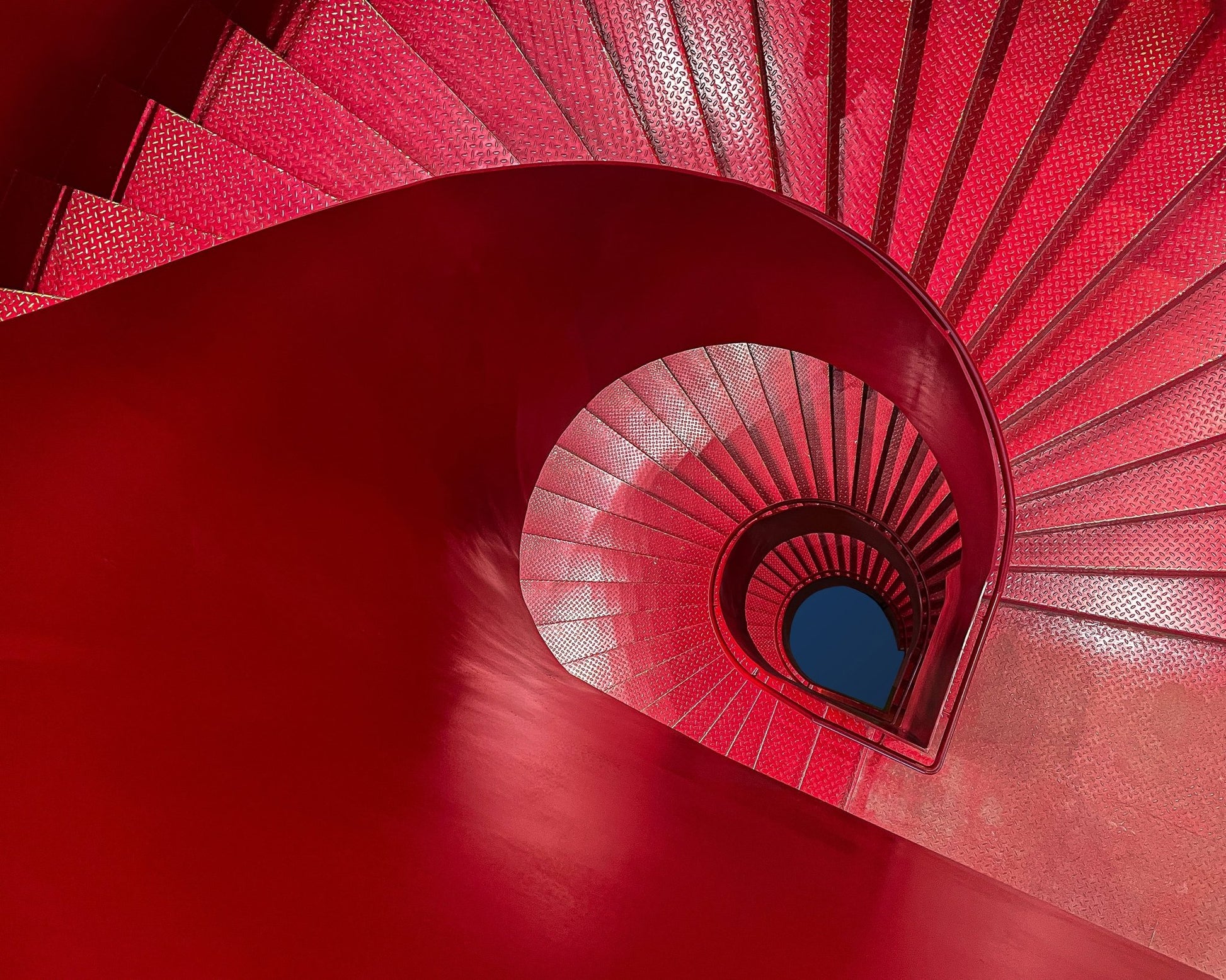 Red Spiral Staircase