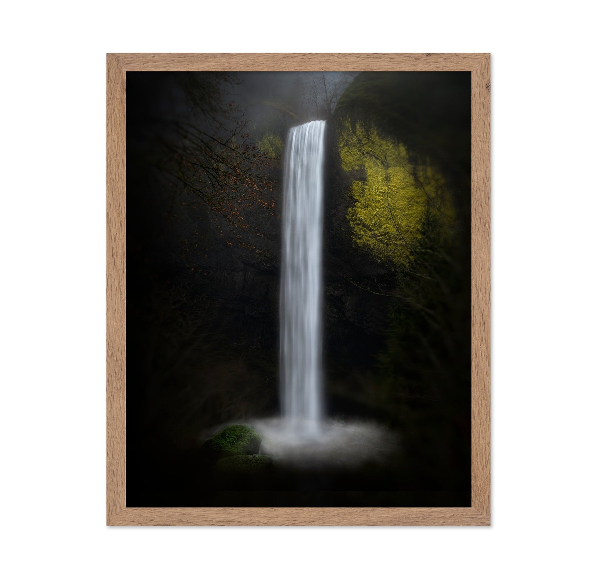 Misty Forest Waterfall