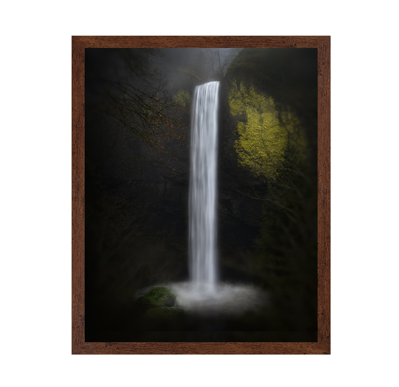 Misty Forest Waterfall