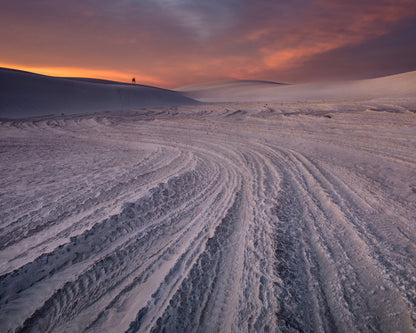 Desert Tracks Sunset