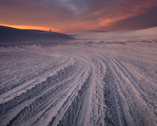 Desert Tracks Sunset