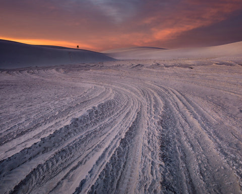 Desert Tracks Sunset