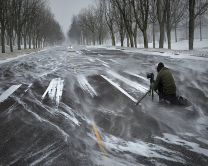 Blizzard Road Shot