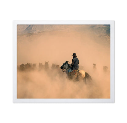 owboy Herding Horses