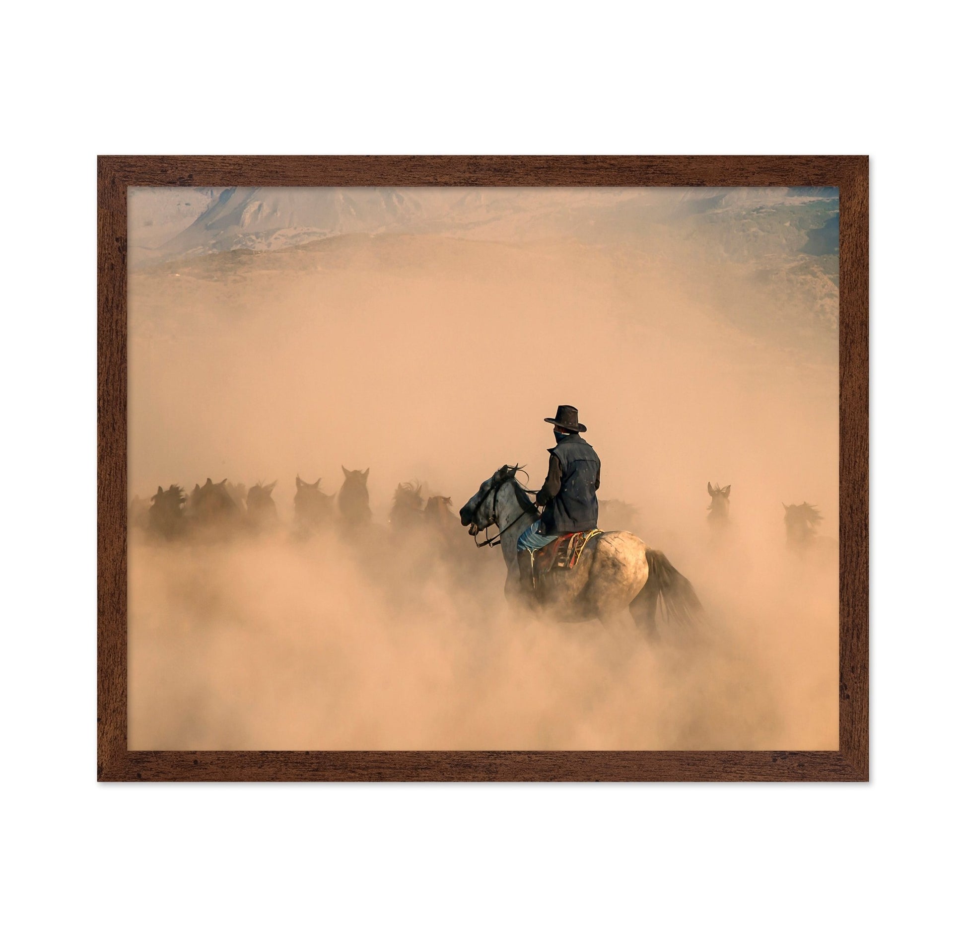 owboy Herding Horses