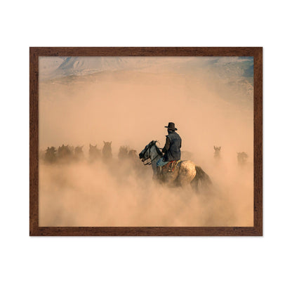 owboy Herding Horses