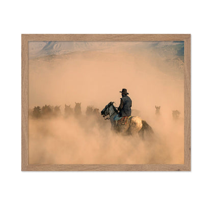 owboy Herding Horses