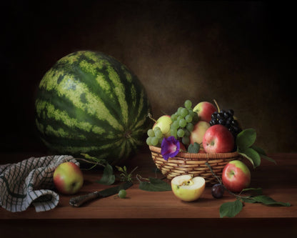 Watermelon And Fruit Basket