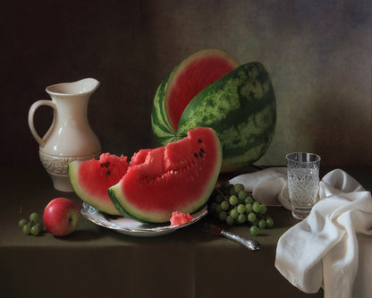 Fresh Watermelon Still Life