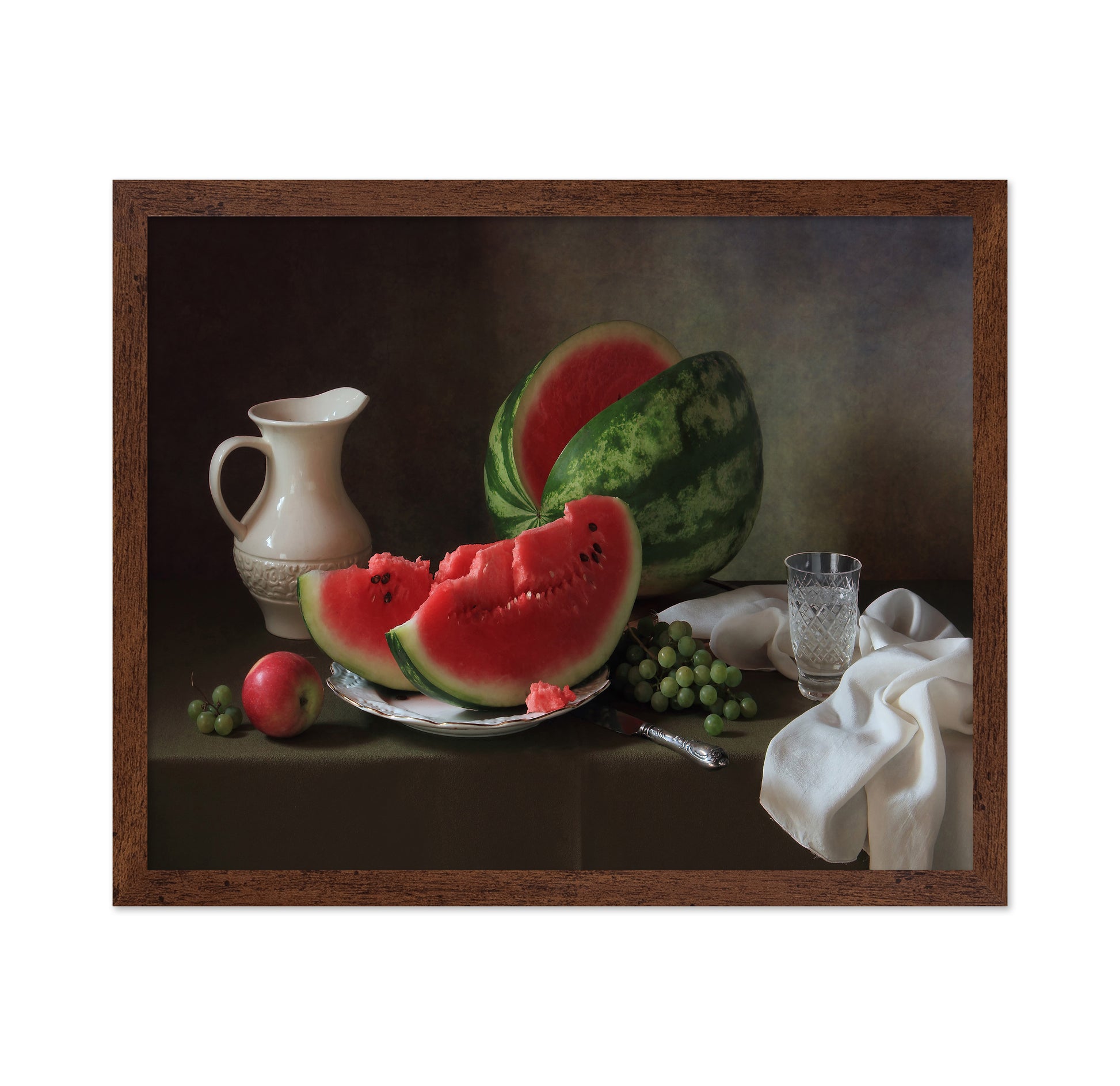 Fresh Watermelon Still Life