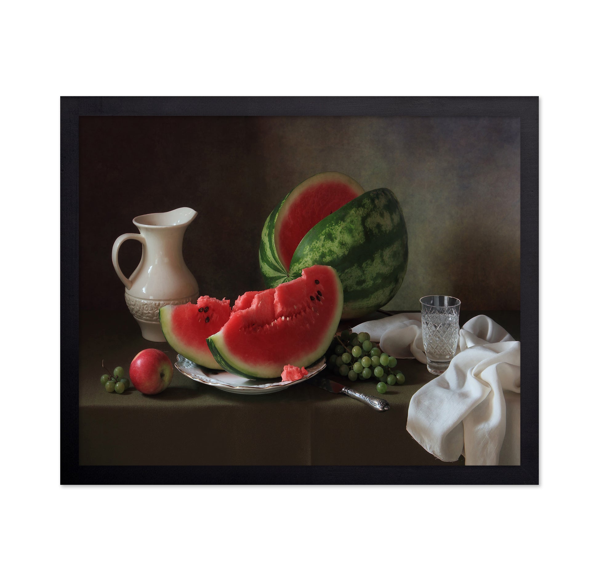 Fresh Watermelon Still Life