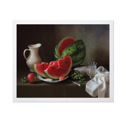 Fresh Watermelon Still Life