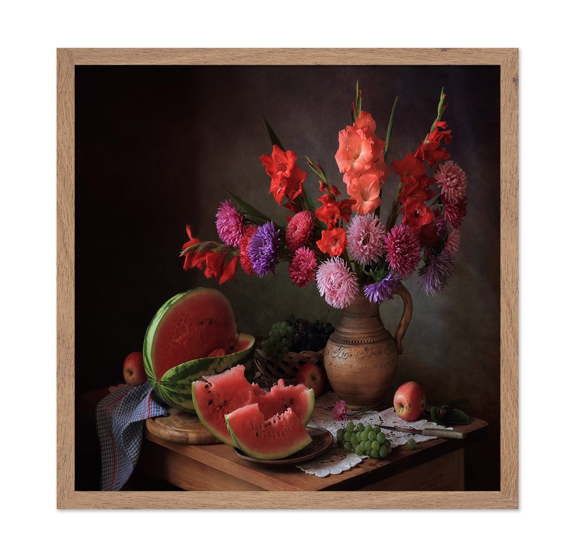 Watermelon Floral Still Life
