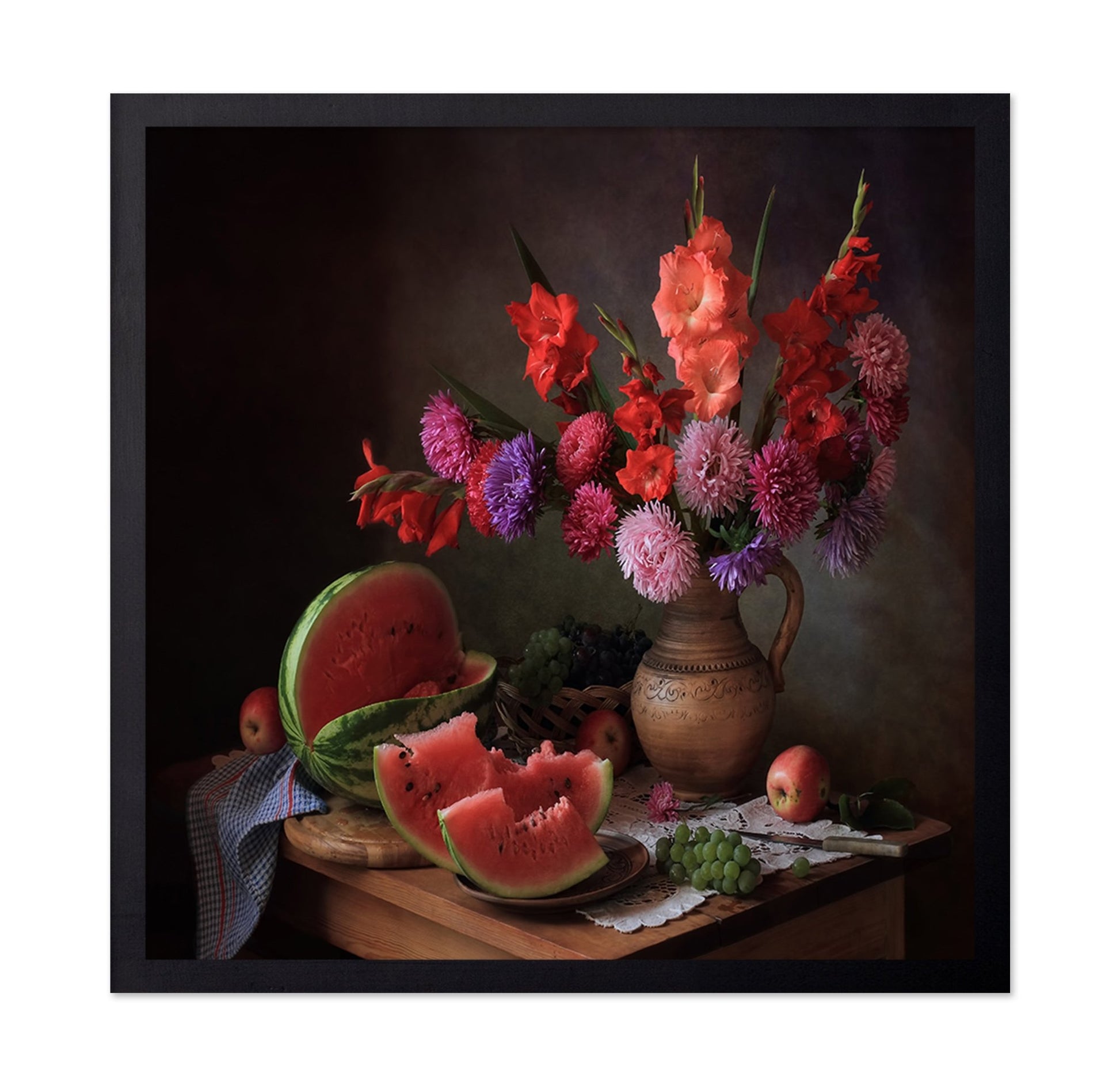 Watermelon Floral Still Life