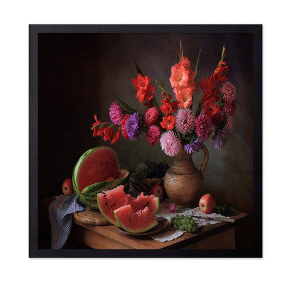 Watermelon Floral Still Life