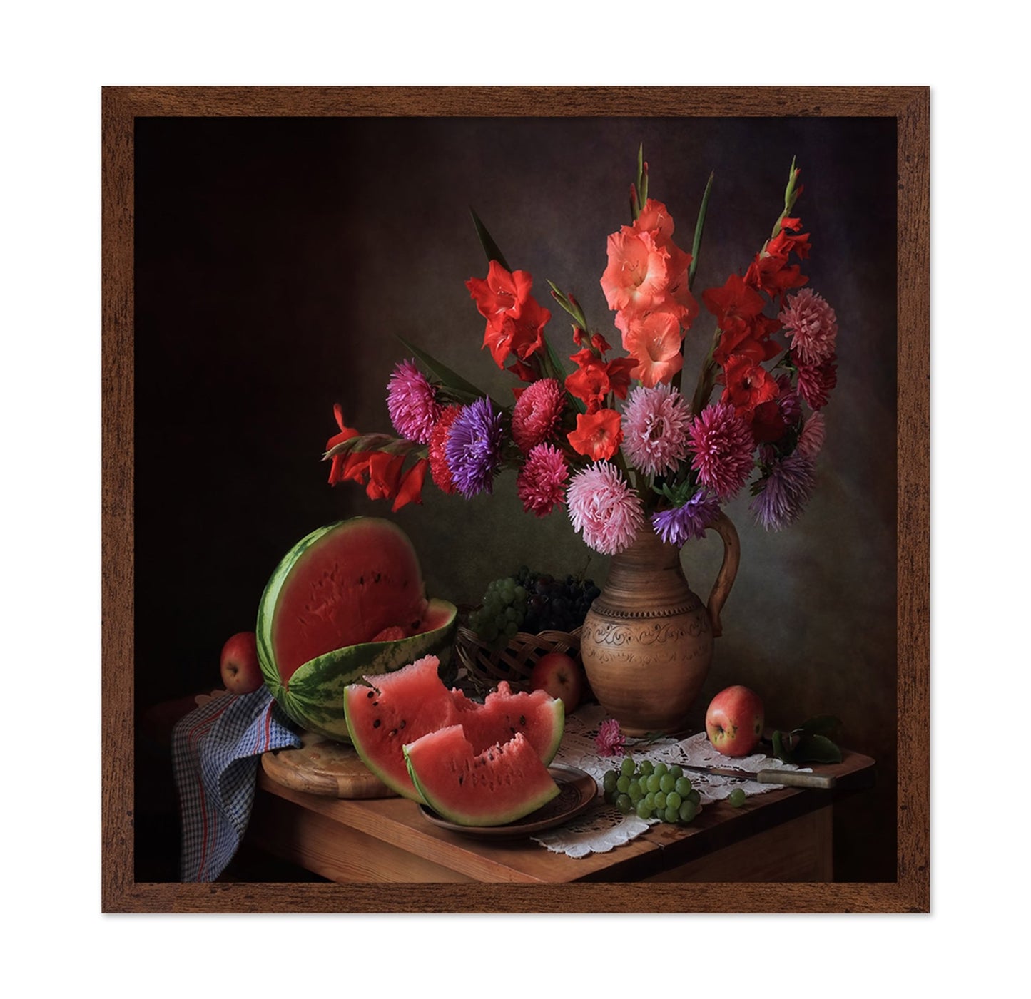 Watermelon Floral Still Life