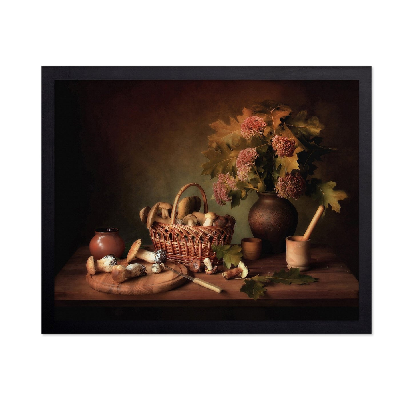 Autumn Mushroom Still Life