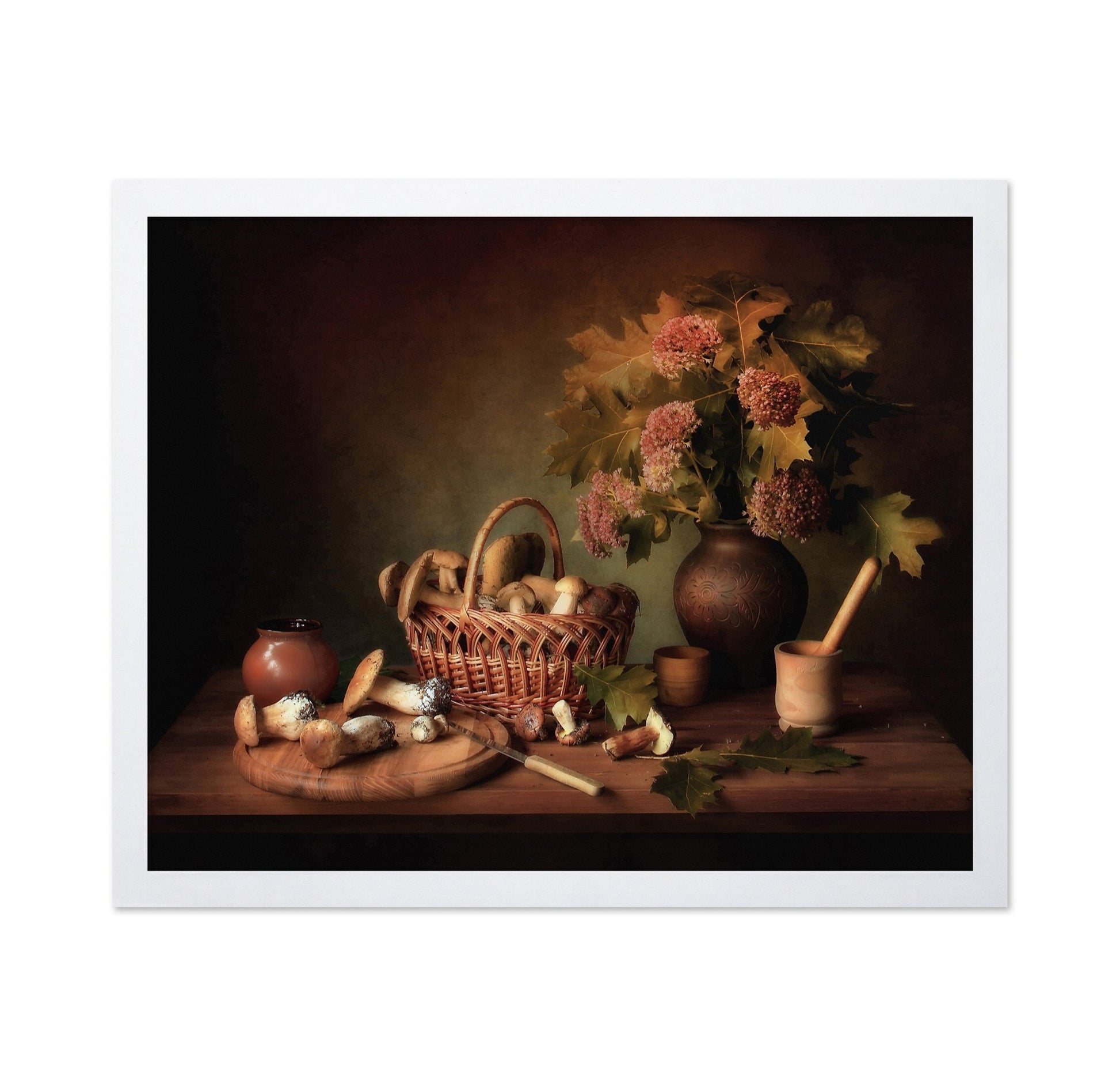 Autumn Mushroom Still Life