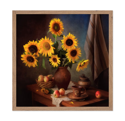 Golden Sunflower Vase