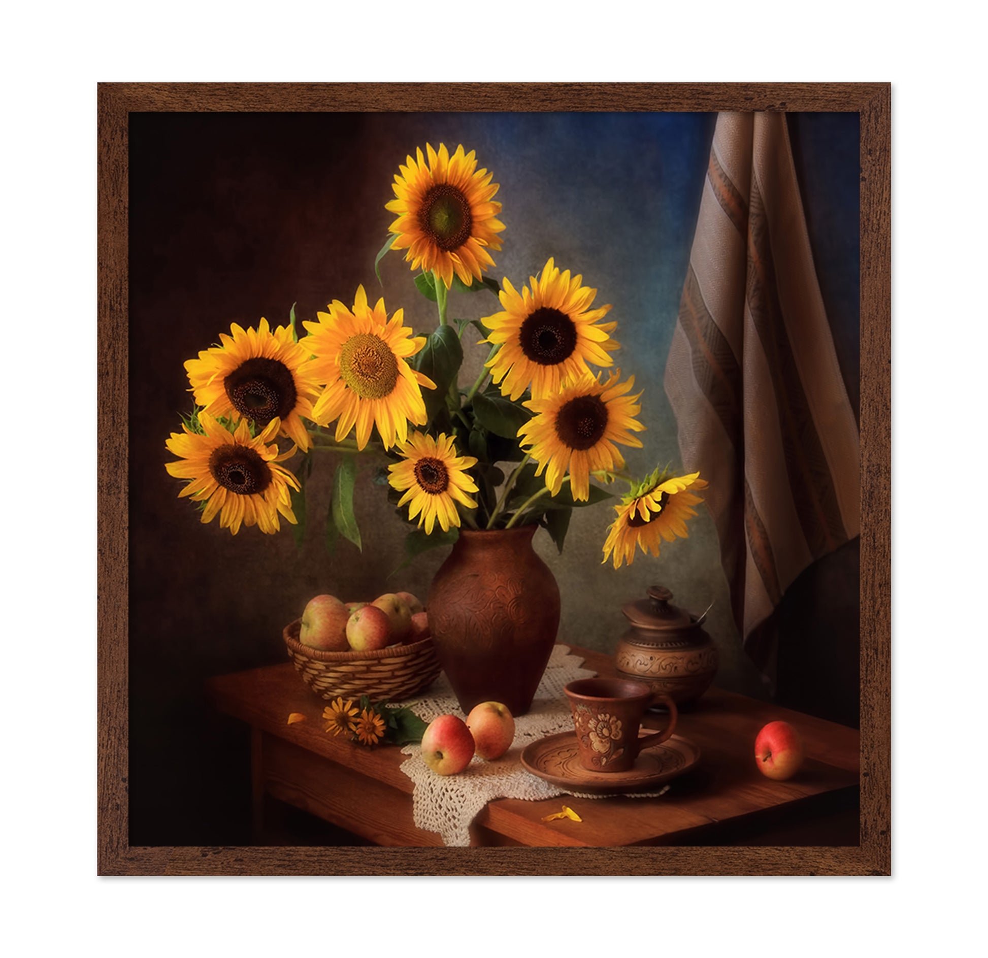 Golden Sunflower Vase