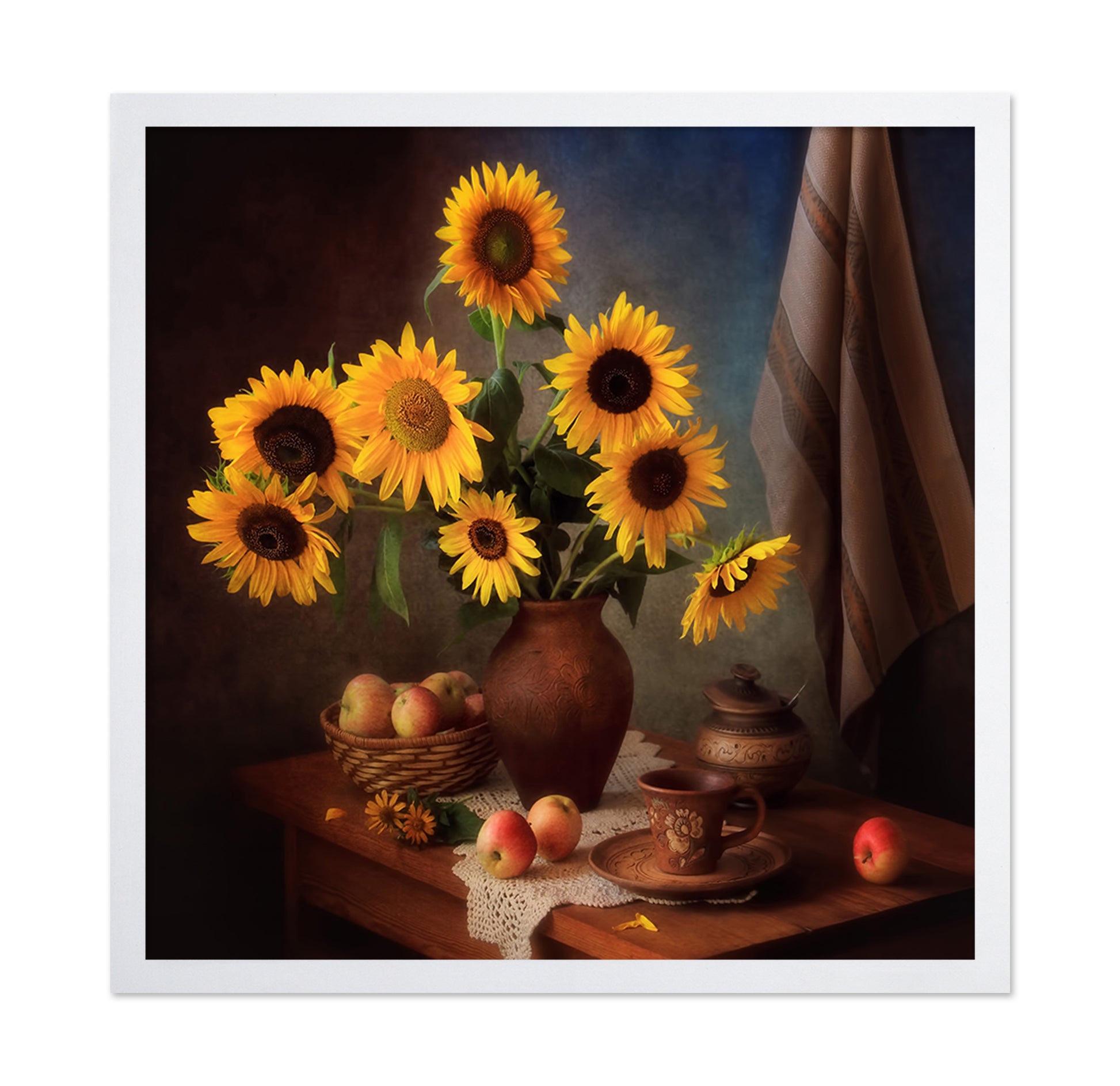 Golden Sunflower Vase