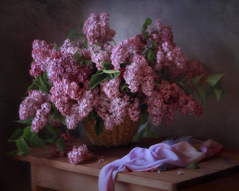 Pink Lilac Basket