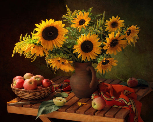 Sunflower Harvest Still Life