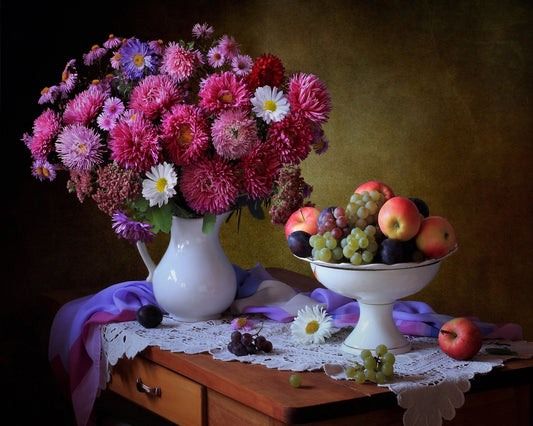 Floral Fruit Still Life