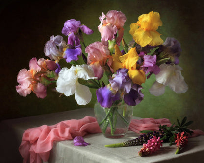 Colorful Iris Bouquet