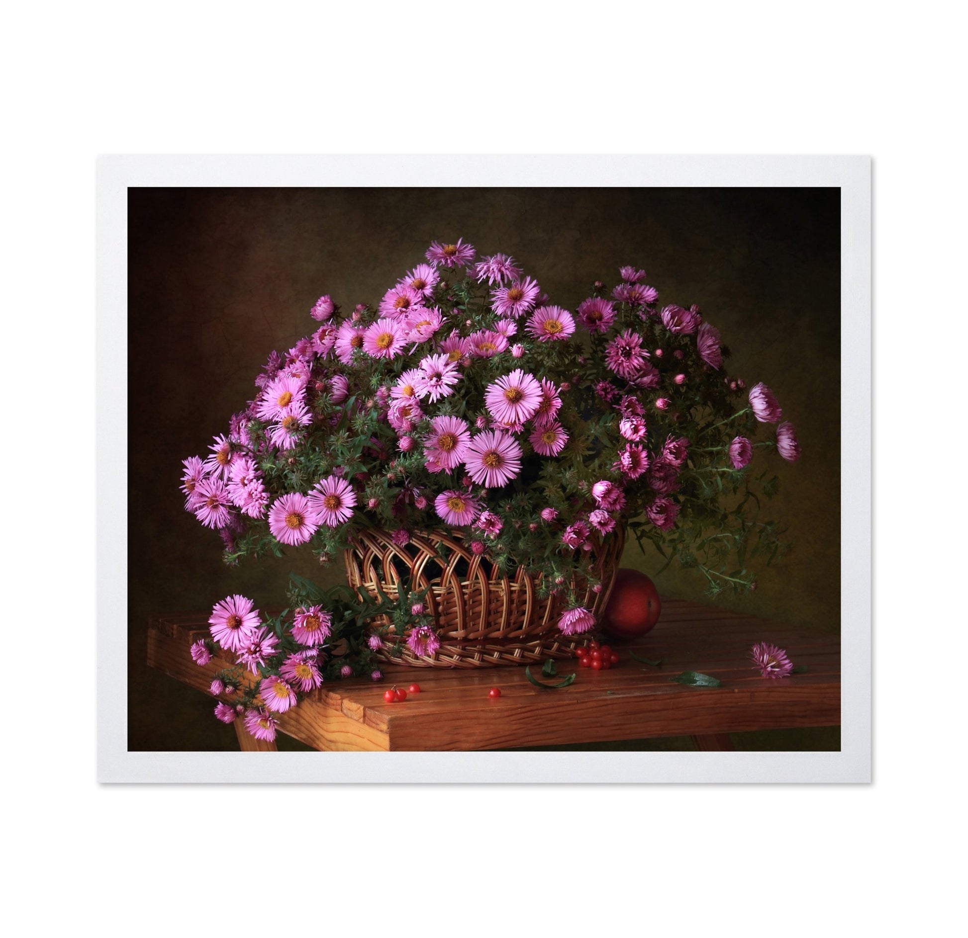 Pink Floral Basket