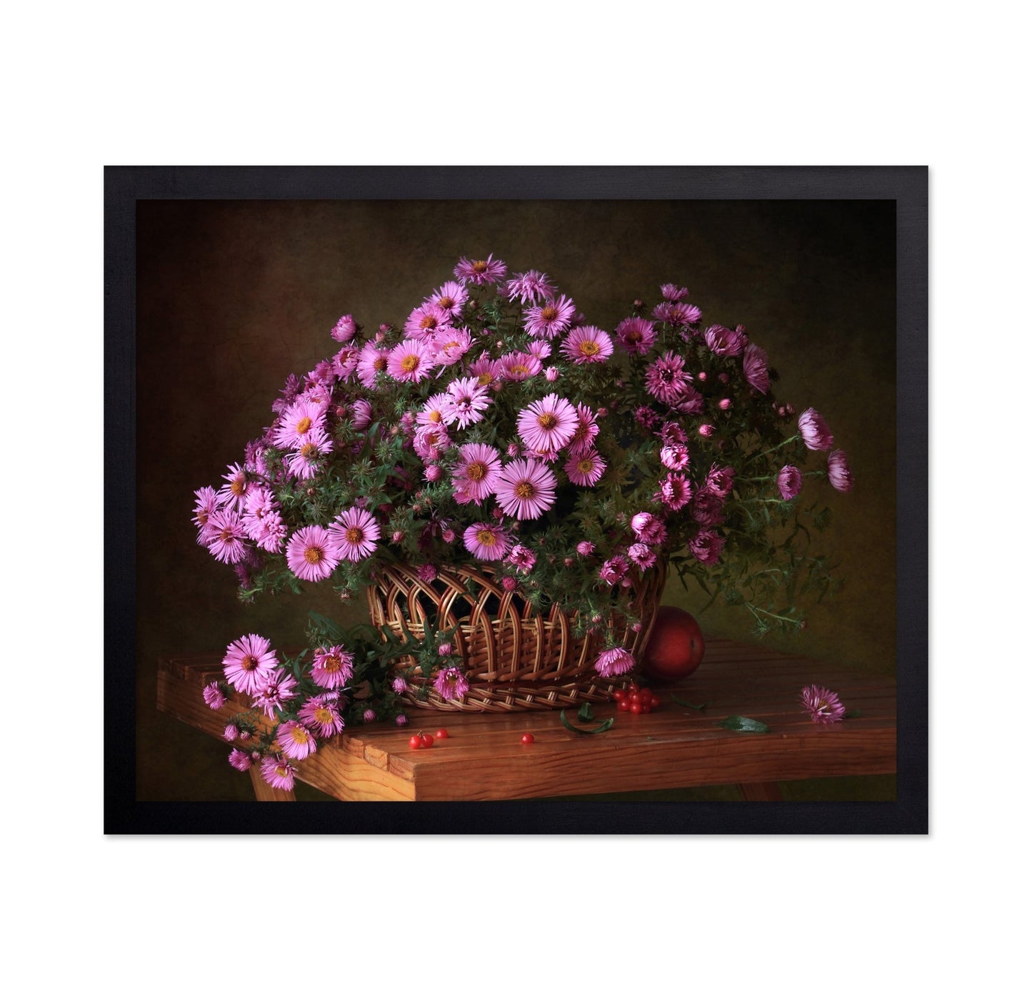 Pink Floral Basket
