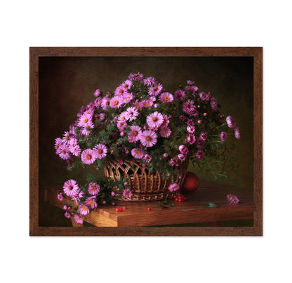 Pink Floral Basket