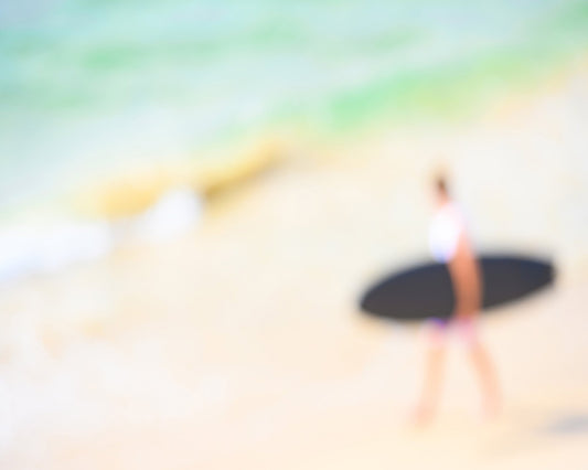 Blurred Surfer Walk